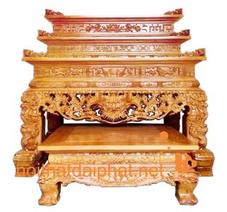SẬP THỜ BÀN CON GỖ GÕ ĐỎ 02