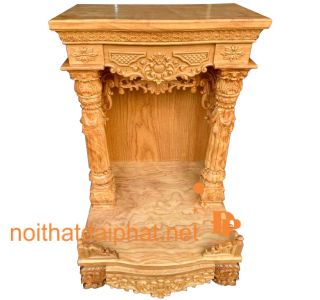 BÀN THỜ ÔNG ĐỊA CỘT HOA LÁ TÂY 3