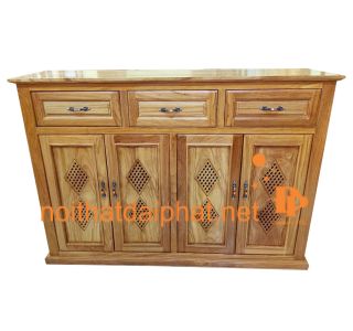 TỦ GIÀY GÕ 4 CÁNH 3 NGĂN 