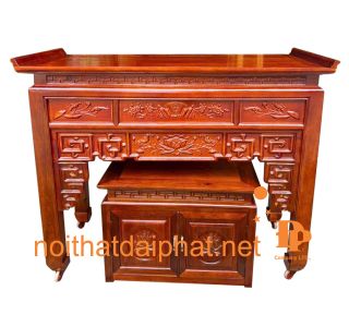ÁN GIAN BÀN CON GỖ TRÀM 1M53 01