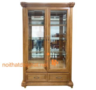 TỦ RƯƠU GÕ BO GÓC 1M27