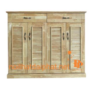 TỦ GIÀY 4 CÁNH 2 NGĂN GỖ GHÉP