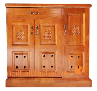 TỦ GIÀY XOAN TÁO 3 CÁNH 1 NGĂN