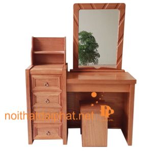 BÀN PHẤN GỖ XOAN ĐÀO 4 NGĂN VUÔNG