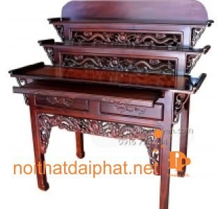 Bàn Cúng 3 tầng Gỗ Muồng