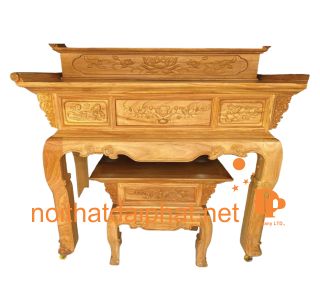 BÀN CÚNG BÀN CON GÕ ĐỎ NEW