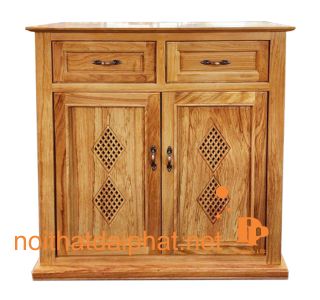 TỦ GIÀY DÉP GÕ 2 CÁNH 2 NGĂN