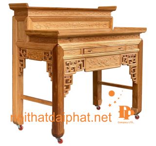 ÁN GIAN THỜ CẤP SEN GÕ 1M54