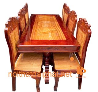 BÀN ĂN TRÀM VUÔNG 8 GHẾ