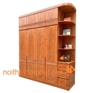TỦ ÁO 4 CÁNH KỆ TRANG TRÍ