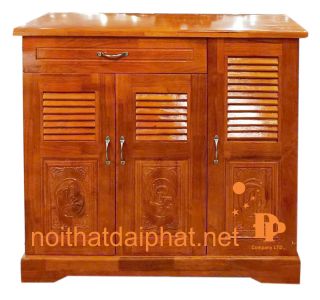 TỦ GIÀY XOAN ĐÀO 3 CÁNH 1 NGĂN 01