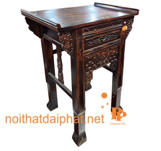 BÀN CÚNG 1 TẦNG GỖ MUỒNG 88CM 01