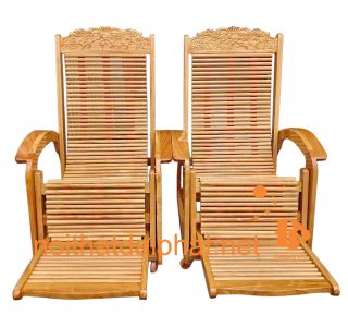 GHẾ DÂY GÕ 3 DÂY NAN NHỎ