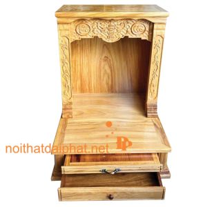 BÀN THỜ ÔNG ĐỊA GÕ NGĂN KÉO CHỮ PHÚC LỘC