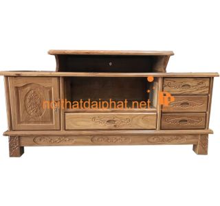 KÊ TIVI GỖ GÕ ĐỎ
