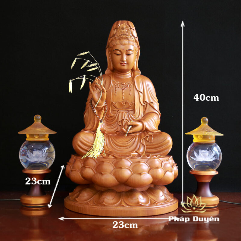 tượng gỗ thần tài đứng Chế Tác Từ Gỗ Pơ Mu Cao Cấp Mang Lại Tài Lộc