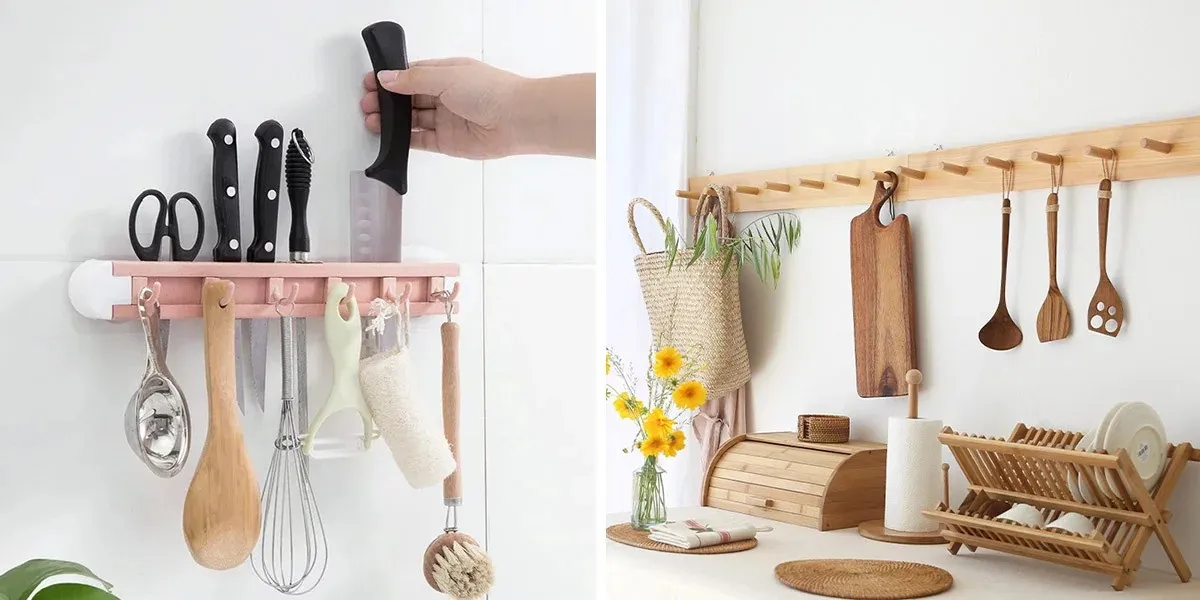 Giá treo dụng cụ nhà bếp đẹp