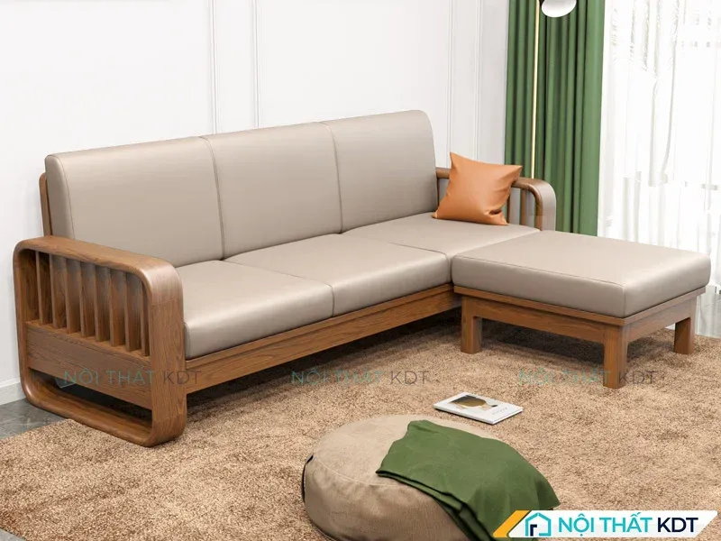 Sofa gỗ linh hoạt thay đổi góc chữ L S274- L3