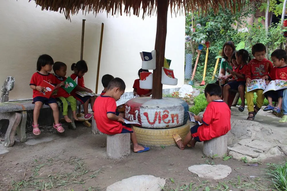 Thư viện xanh với không gian mở, gần gũi thiên nhiên