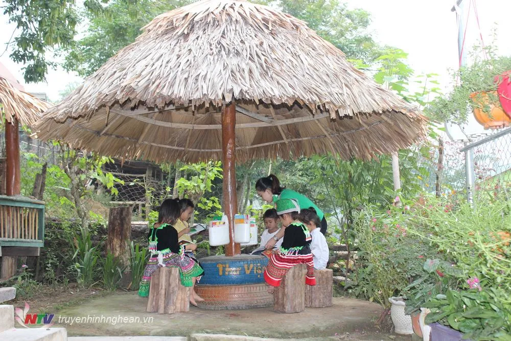 Mô hình thư viện xanh kết hợp không gian ngoài trời