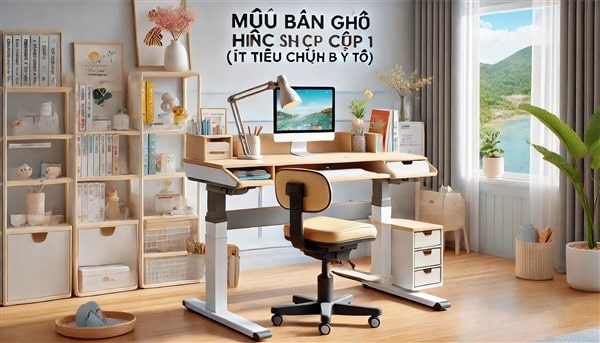 Mẫu Bàn Học Sinh Cấp 1 | 5 Tiêu Chí Vàng Chọn Bàn Chống Gù Chuẩn Y Khoa