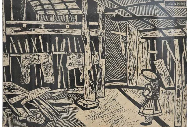 Tác phẩm của họa sĩ Lương Xuân Tú tham gia triển lãm mỹ thuật với góc nhìn hiện đại