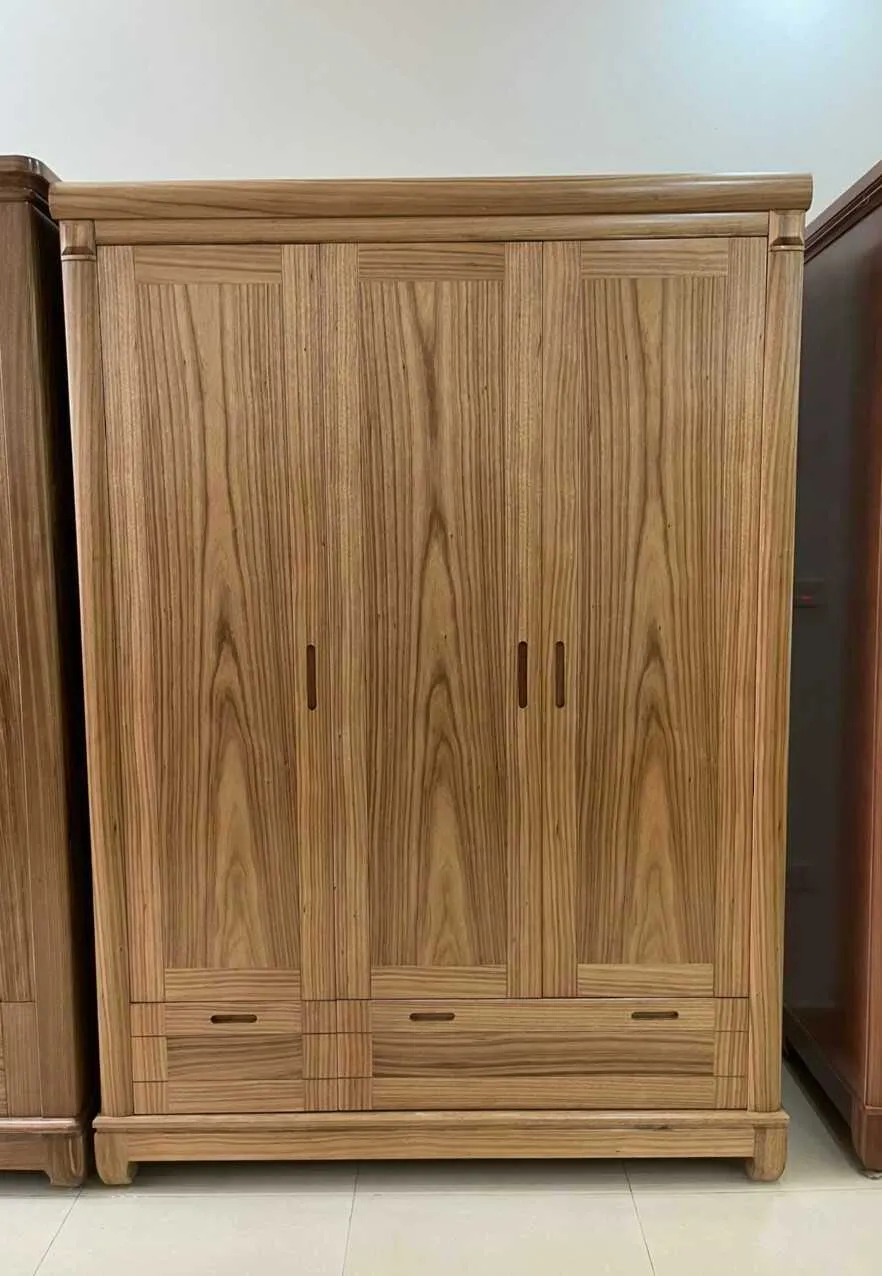 Tủ quần áo hương xám 3 cánh cánh trơn