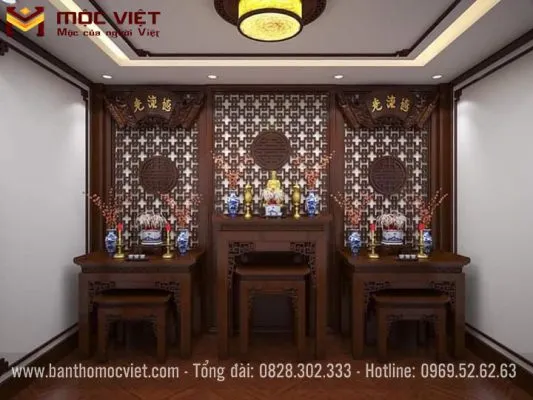 Phòng thờ gia tiên cho nhà Phố