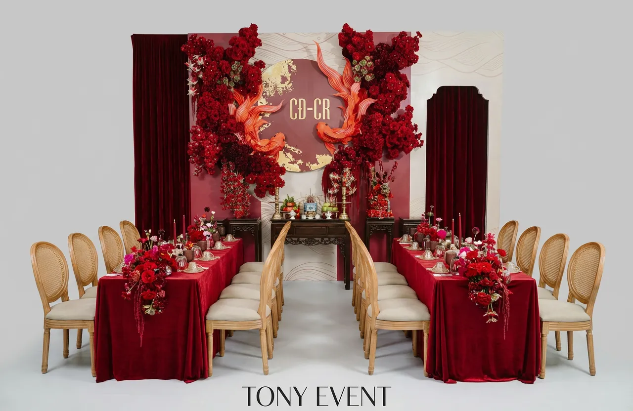 Gói trang trí gia tiên tối giản