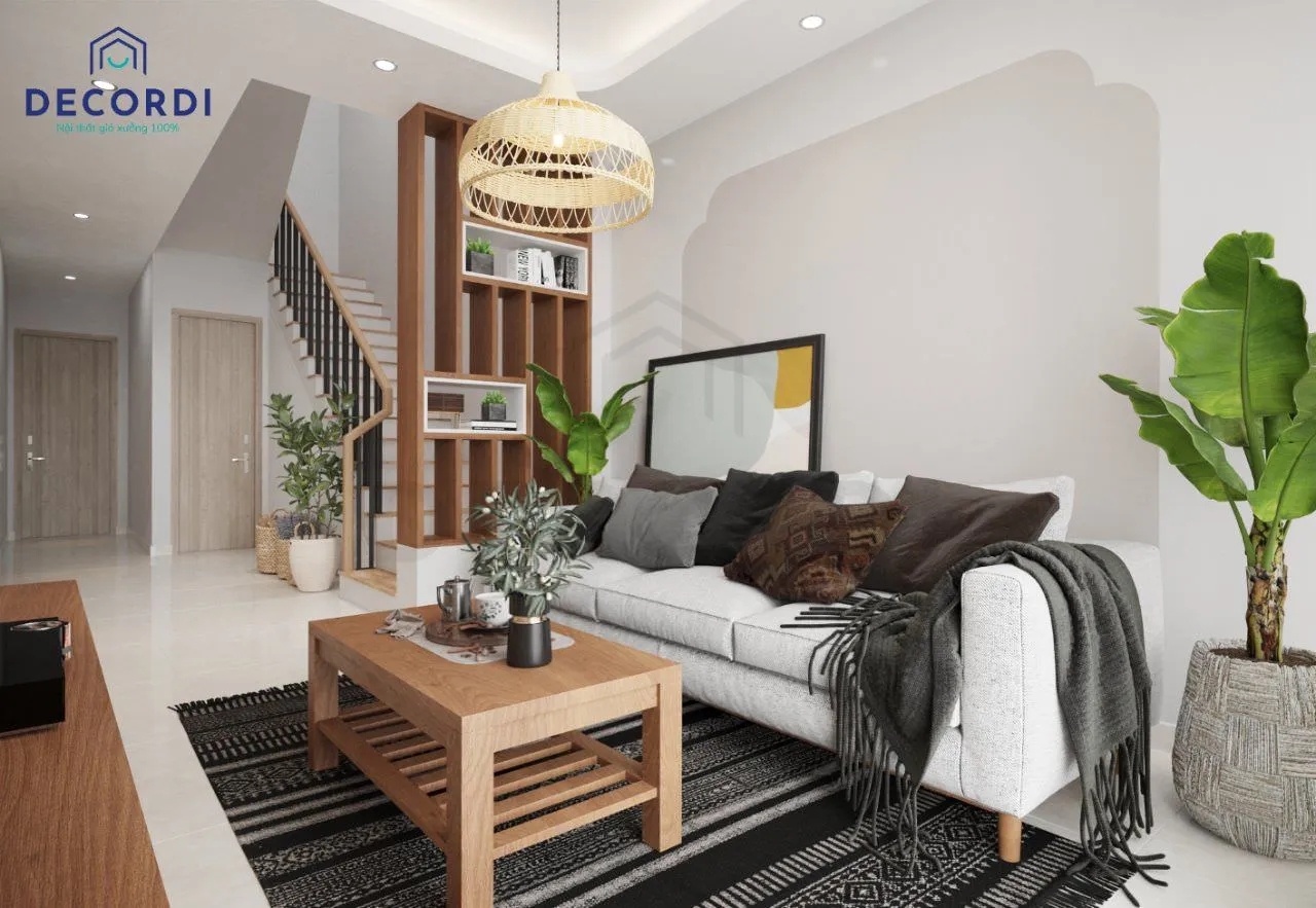 Sử dụng vách ốp tường để phòng khách thêm nổi bật, thu hút