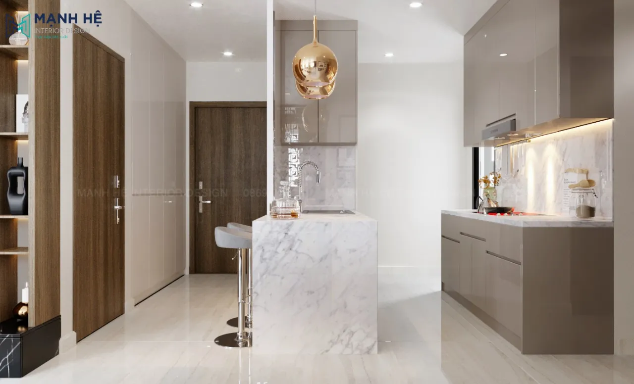 Thiết kế nội thất phòng bếp hiện đại