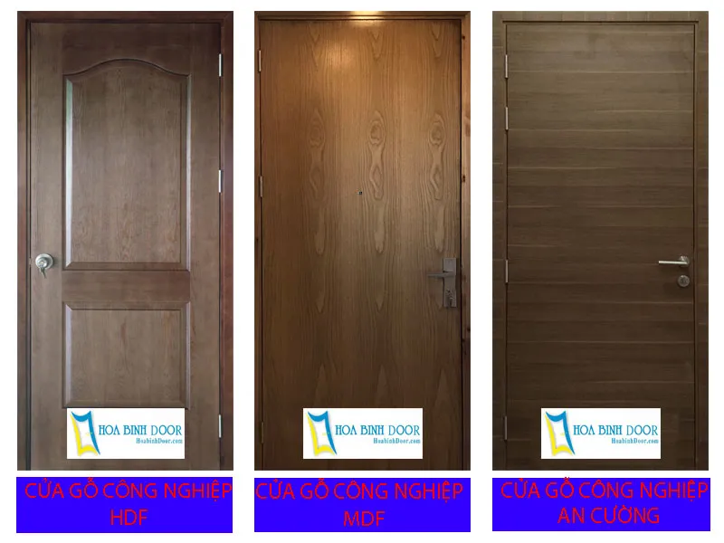 Mẫu cửa gỗ công nghiệp HDF hiện đại phù hợp cho căn hộ chung cư cao cấp