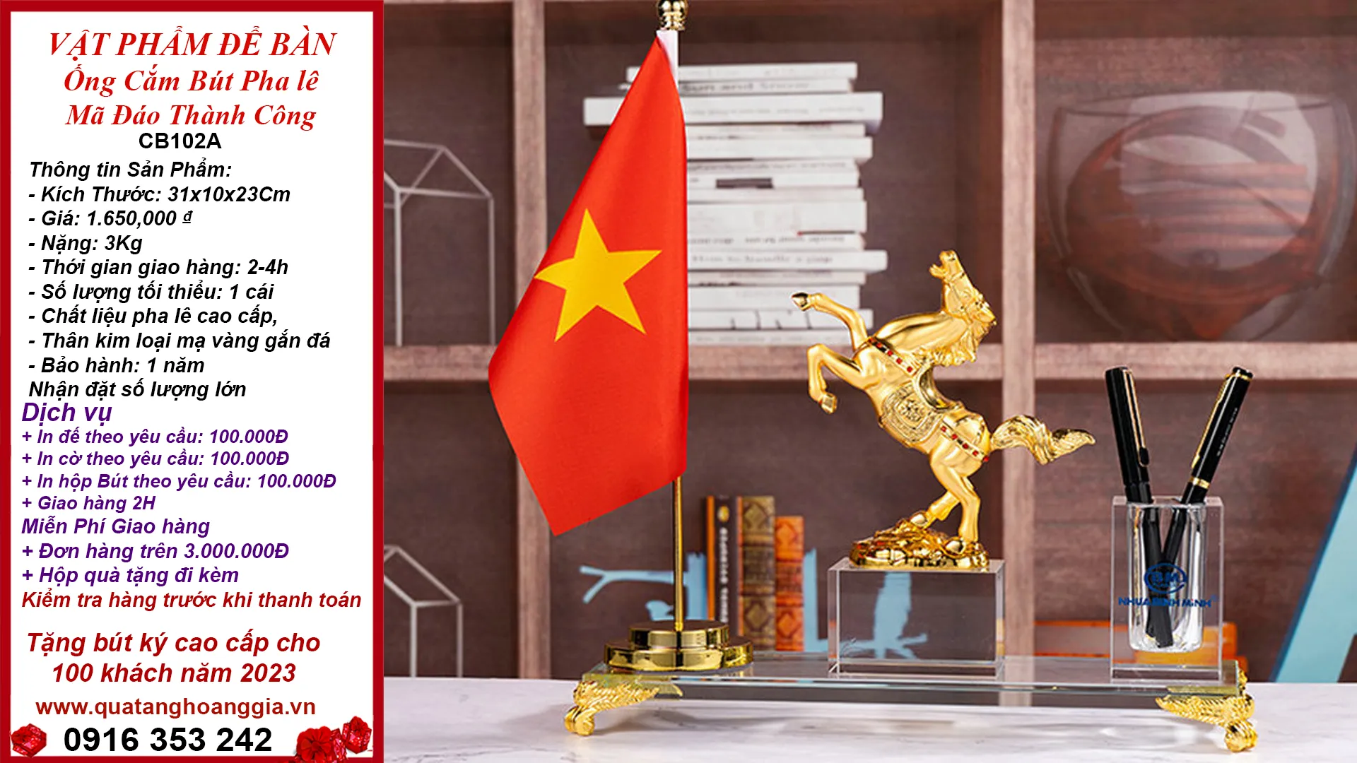 Lựa chọn vật phẩm trang trí bàn làm việc từ thương hiệu uy tín