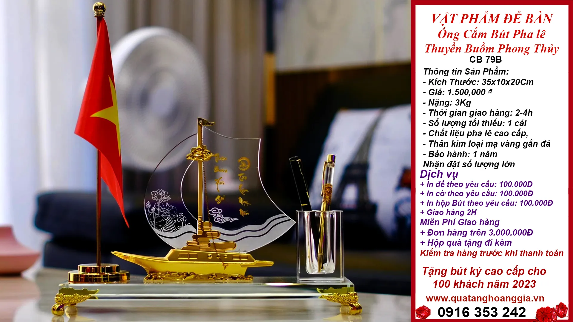 Vật phẩm trang trí bàn làm việc cá nhân hóa, khắc thông điệp