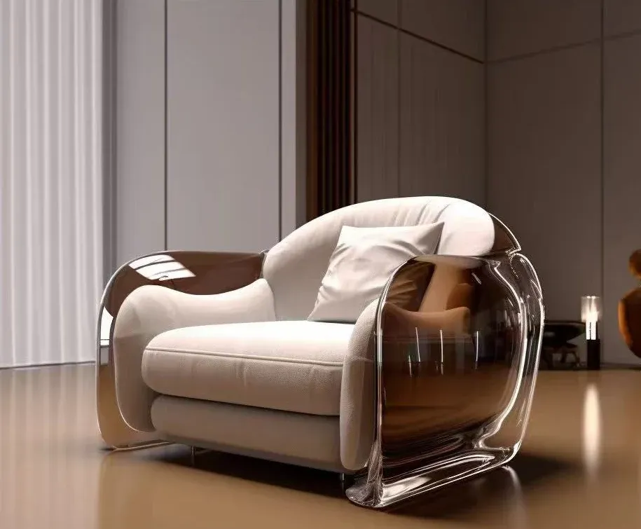 Mẫu ghế sofa đơn giản hiện đại một chỗ ngồi với thiết kế công thái học êm ái