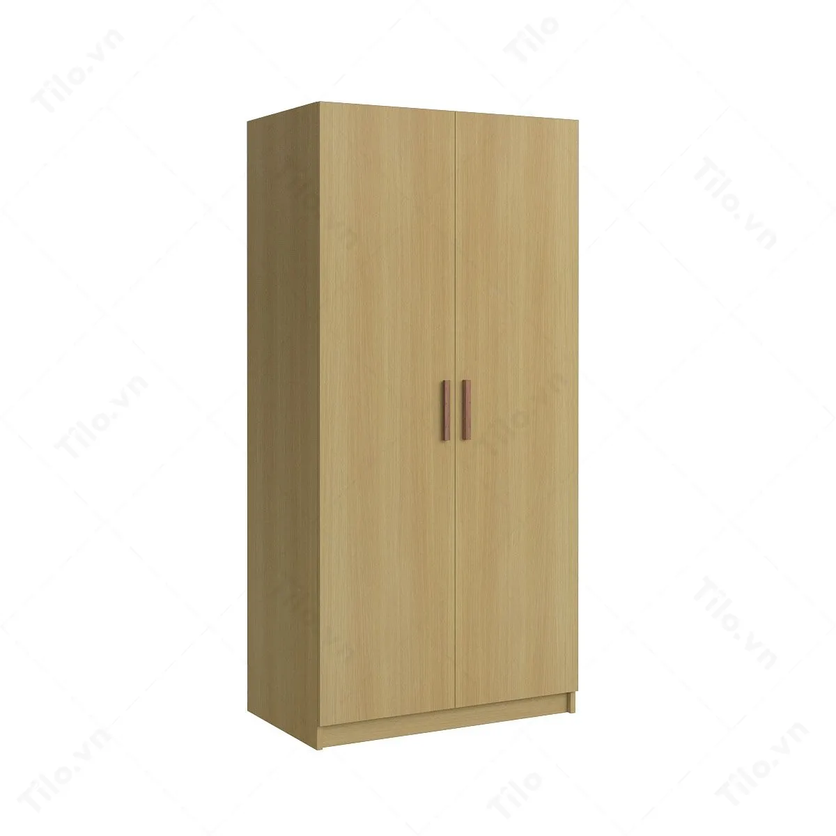 Mẫu tủ có kích thước vừa phải, phù hợp với phòng ngủ diện tích trung bình. Thiết kế gọn gàng cùng màu gỗ sồi tự nhiên giúp không gian trở nên cân đối và dễ chịu.