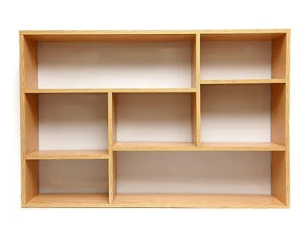 Kệ sách học sinh treo tường 7 ô tối ưu cho phòng ngủ