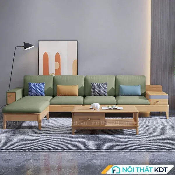 Sofa S286 kiểu dáng chữ L hiện đại, giúp tối ưu diện tích trong không gian