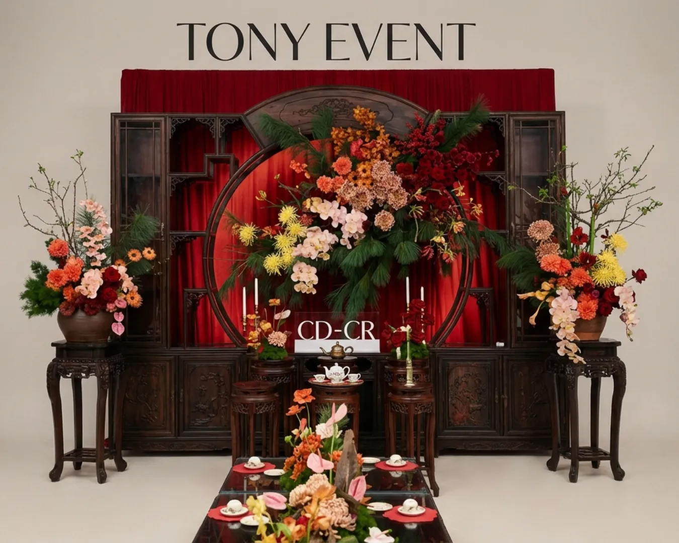 Gói trang trí gia tiên hoa tươi