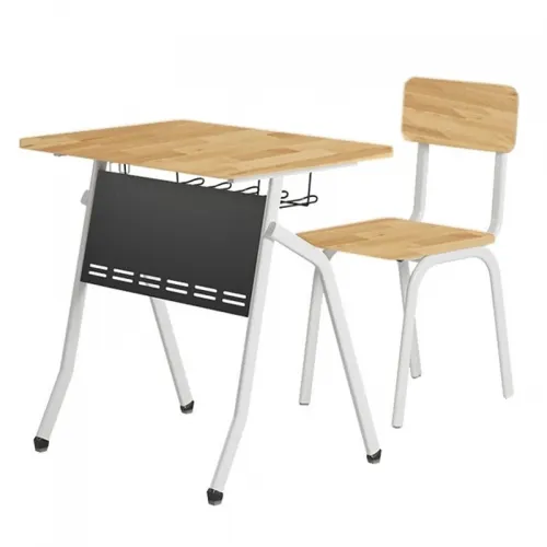 Tổng quan bàn ghế học sinh chuẩn công thái học BHS41A nhìn từ phía sau