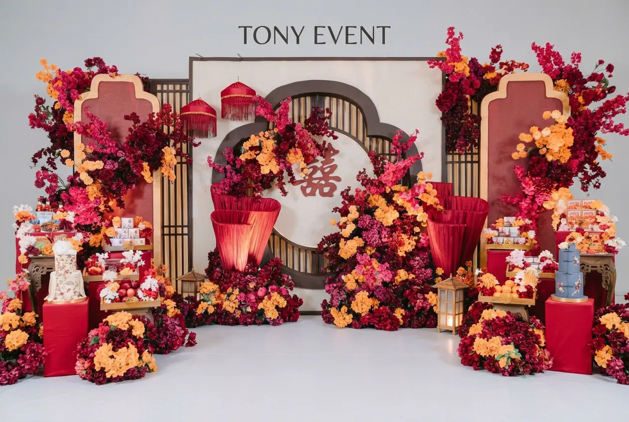 Gói trang trí gia tiên sang trọng