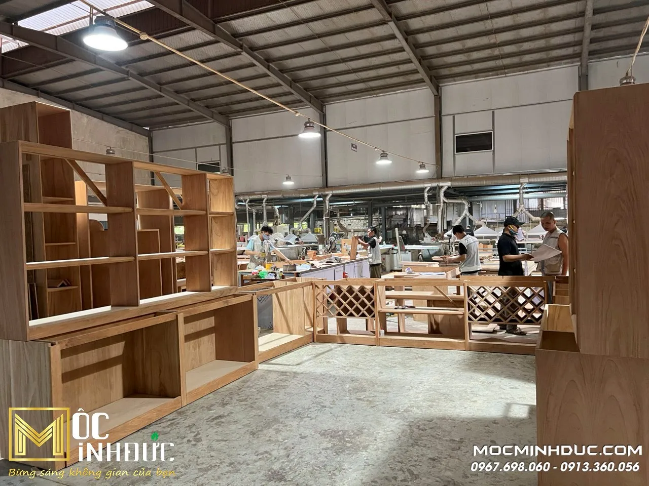 Sản phẩm được hoàn thiện sơn bóng mịn màng