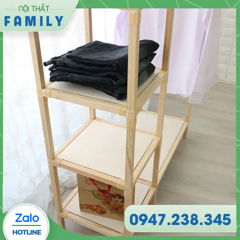 Không gian phòng ngủ tiện nghi hơn với kệ gỗ lắp ghép đa năng