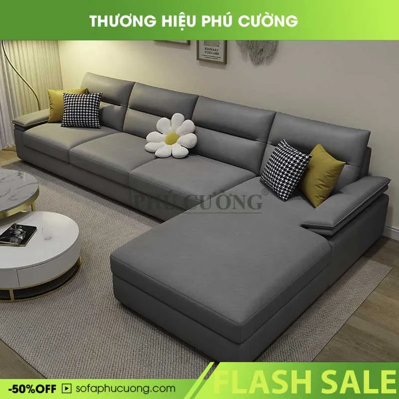 Lựa chọn kiểu dáng sofa chữ L gọn gàng cho phòng khách nhỏ với ngân sách mua bộ bàn ghế sofa giá rẻ