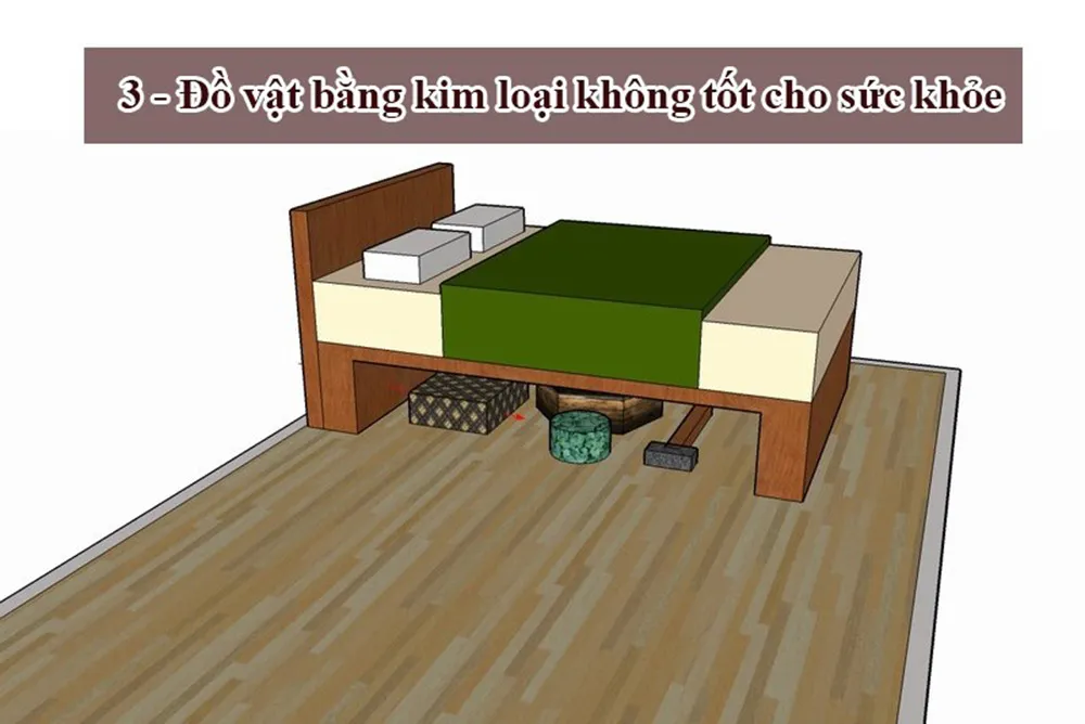 Đồ vỡ dưới gầm giường