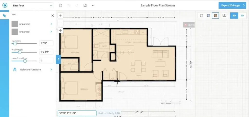 Phần mềm thiết kế nội thất 2D