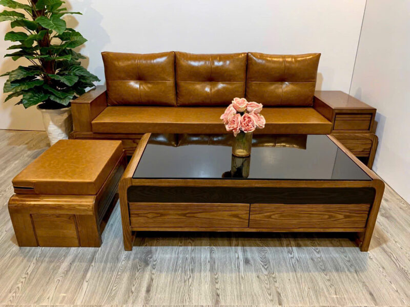 45 Mẫu Bàn Ghế Gỗ Phòng Khách Nhỏ Tuyệt Đẹp Giúp Tối Ưu Không Gian (2025)