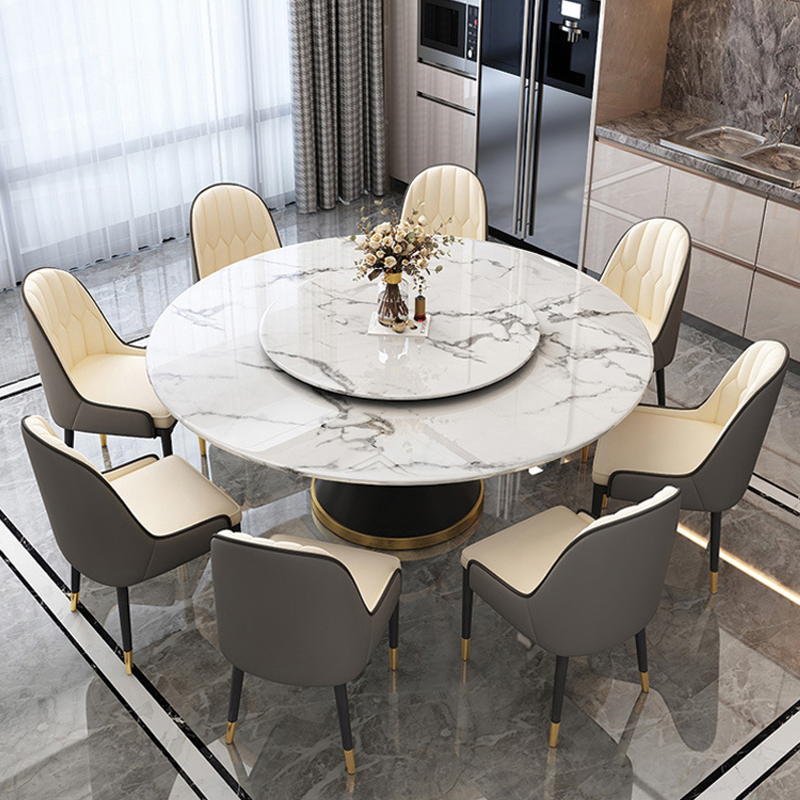 Bàn Ăn Tròn Xoay 8 Ghế: Lựa Chọn Đẳng Cấp Cho Không Gian Bếp Hiện Đại