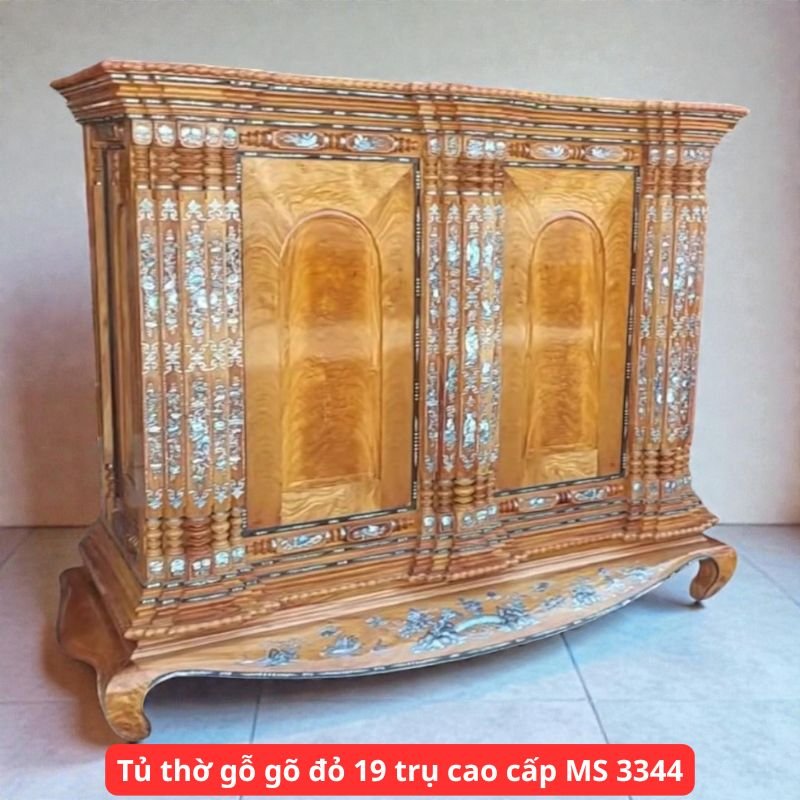 Tủ Thờ 2 Tầng Bằng Gỗ Cao Cấp Đẹp Và Chuẩn Phong Thủy