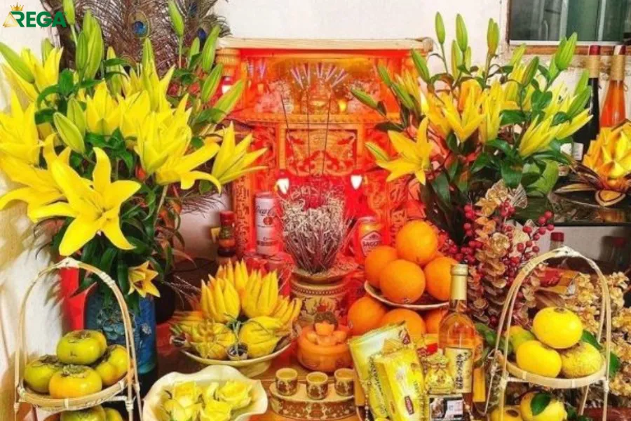 Hướng dẫn chi tiết cách sắp xếp hoa quả trên bàn thờ Ông Địa hợp phong thủy